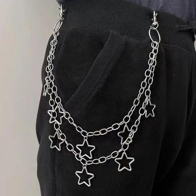 European & American Punk Metal Star Pendant Hip-Hop Trouser Chain - Unisex Trendy Accessory