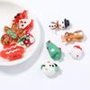 2pcs/lot Christmas Series Lampwork Beads Cute Snowman Glass Beads For Children Jewelry Making DIY Bracelets Necklace Accessories