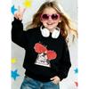 European sizes Cute Print Pattern 0-3 Years Old  Kid Comfortable Spring Autumn Thin Round Neck Sweatshirt Suitable for Outdoor Wear