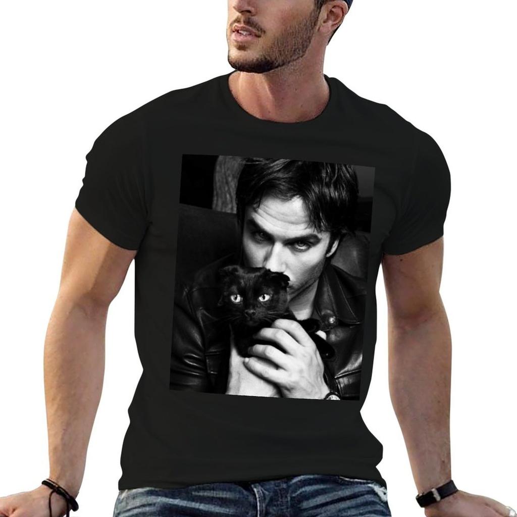Ian somerhalder T-Shirt Sweat Resistant Workout Tee Shirt