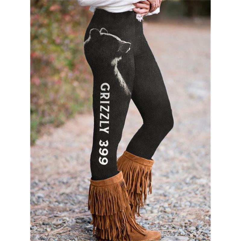 High-Waisted Black 3D Print Yoga Pants: Slimming & Tight Fit for Fitness
