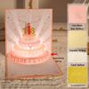 3D Pop-Up Geburtstags-Soundkarte mit Aufnahme-Licht - Kuchen-Design für Freund/Freundin Geschenk
