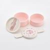 Skater Bento with Microwave Made in LoveEase Box, Antibacterial, 2-Tier, Round, Fork, 500ml, Safe, Japan, ONWR1AG-A