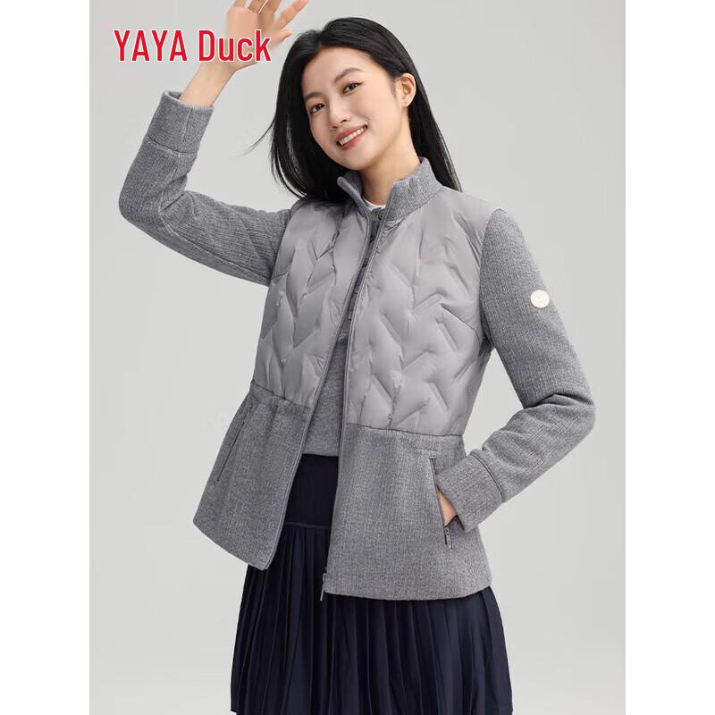 Yaya 2025 Women's Lightweight Stand Collar Short Down Jacket