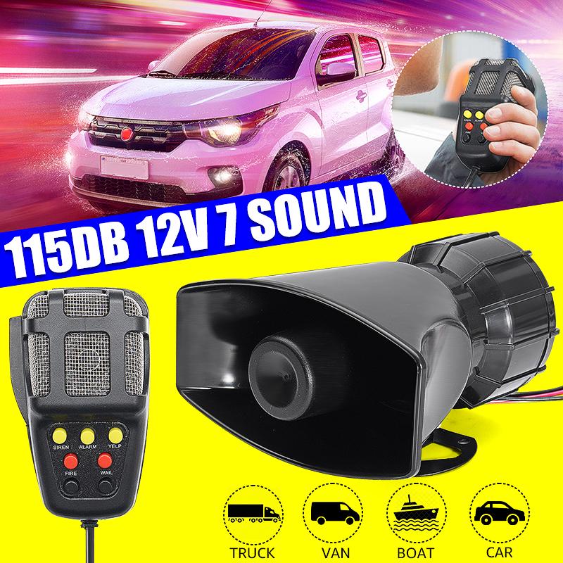 105DB Sir/ène de Voiture Universel Alarme de Secours Voiture Avertisseur Sonore Voiture pour V/éhicule Camion Alarme de Recul