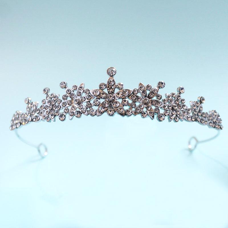 Coroana de mireasă cu perle și bentiță cu diamant, aliaj cu stras, frunze, prințesă, coroană de ziua de naștere, coafură de nuntă