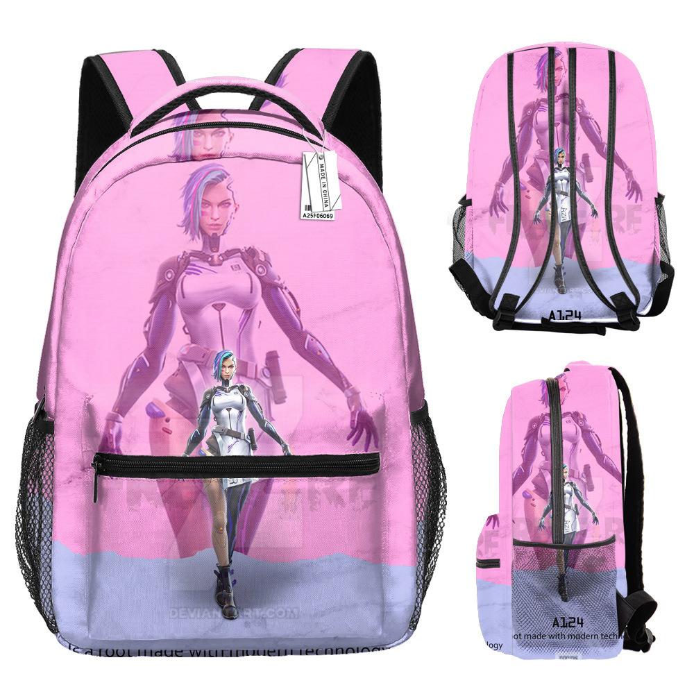 Harajuku Kpop Youthful Novelty School Bags Unisex Free Fire Travel Bags 3D Print Oxford Waterproof Notebook Shoulder Backpacks