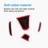 Gjzh3 Car Steering Wheel Front Emblem Badge Logo Sticker For Honda Accord Civic Spirior City FIT CRV Red Protective Decoration