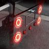 Pair LED Truck Round RV Trailer Tail Light Rear Stop Running Brake Reverse Lamps