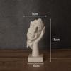 Il Silenzio è Oro Personaggio Retrò Resine Statua Scultura Astratta di Volto Umano Decorazione da Scrivania Arredamento Decorazioni per la Casa Vintage