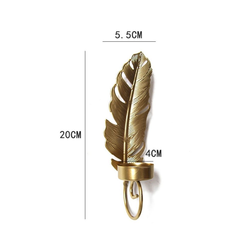 Handmade Wall Hanging Candle Stand Iron Art Metal Candlestick Holder  Bedroom