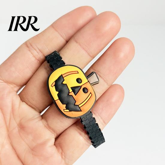 Holiday Decoration for Kids 8 Pcs Halloween Bracelets, Adjustable Soft PVC Wrist Straps Adults, Wristbands Children Cartoon Pumpkin Witch Trick
