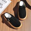 2025 New Baotou Half Drag Casual Comfortable Breathable Solid Color Fashion Flat Heel Versatile Daily Men's Slippers