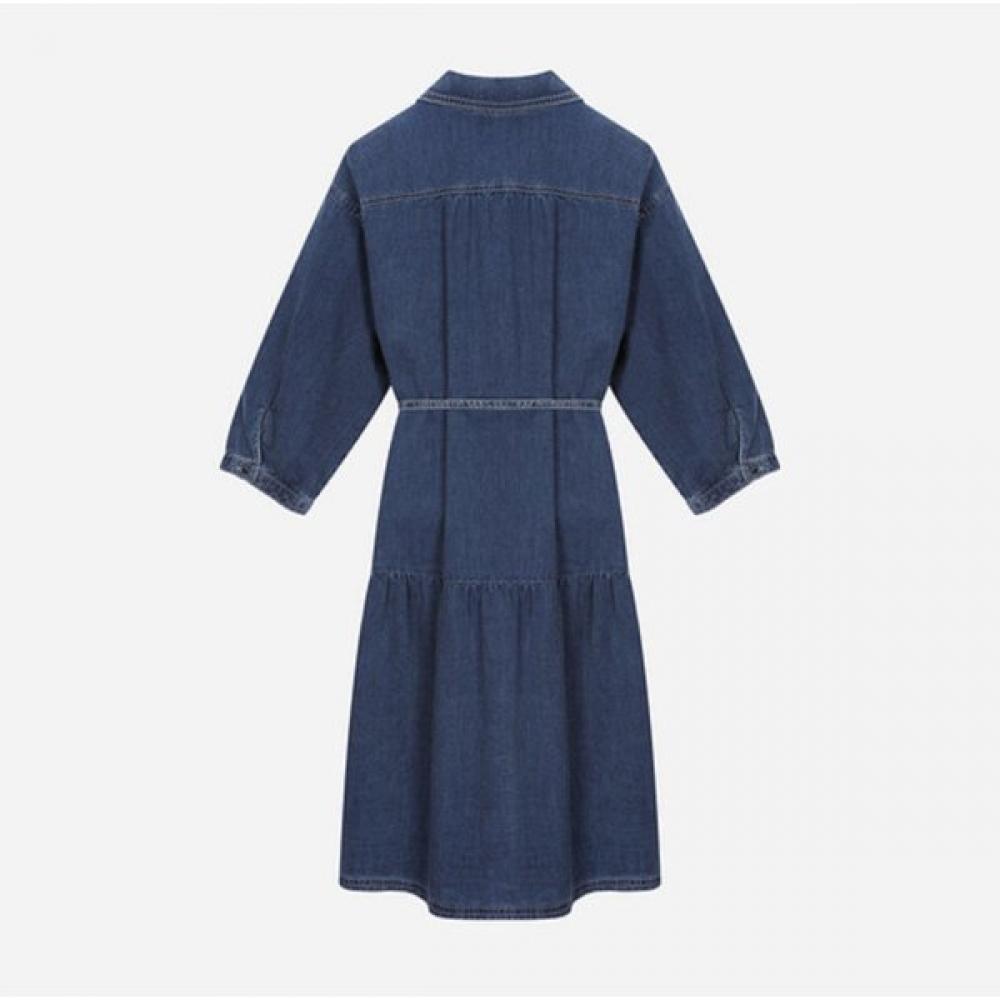 Thursday Island Full Open Shirt Denim Dress  T256mop132w 