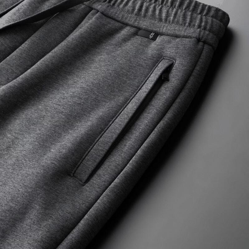 Men's Fleece-Lined Casual Straight-Leg Trousers