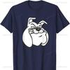 Bulldogge Hundegesicht Cool Lustig T-Shirt Shirts Lustig Draußen Hohe Qualität Baumwolle Kurzarm Regulär Grafik-T-Shirts Unisex Shirts