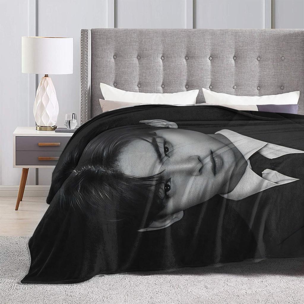 Cha Eun Woo Flannel Blanket Winter Warm Soft Throw Blanket for Child Home Decor Fluffy Bedspread Sofa Bed Cover