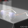 Women Rimless Reading Glasses Prescription CR39 Lenses Myopia Eyewear Men Blue Light Blocking Computer Titanium Eyeglasses Frame