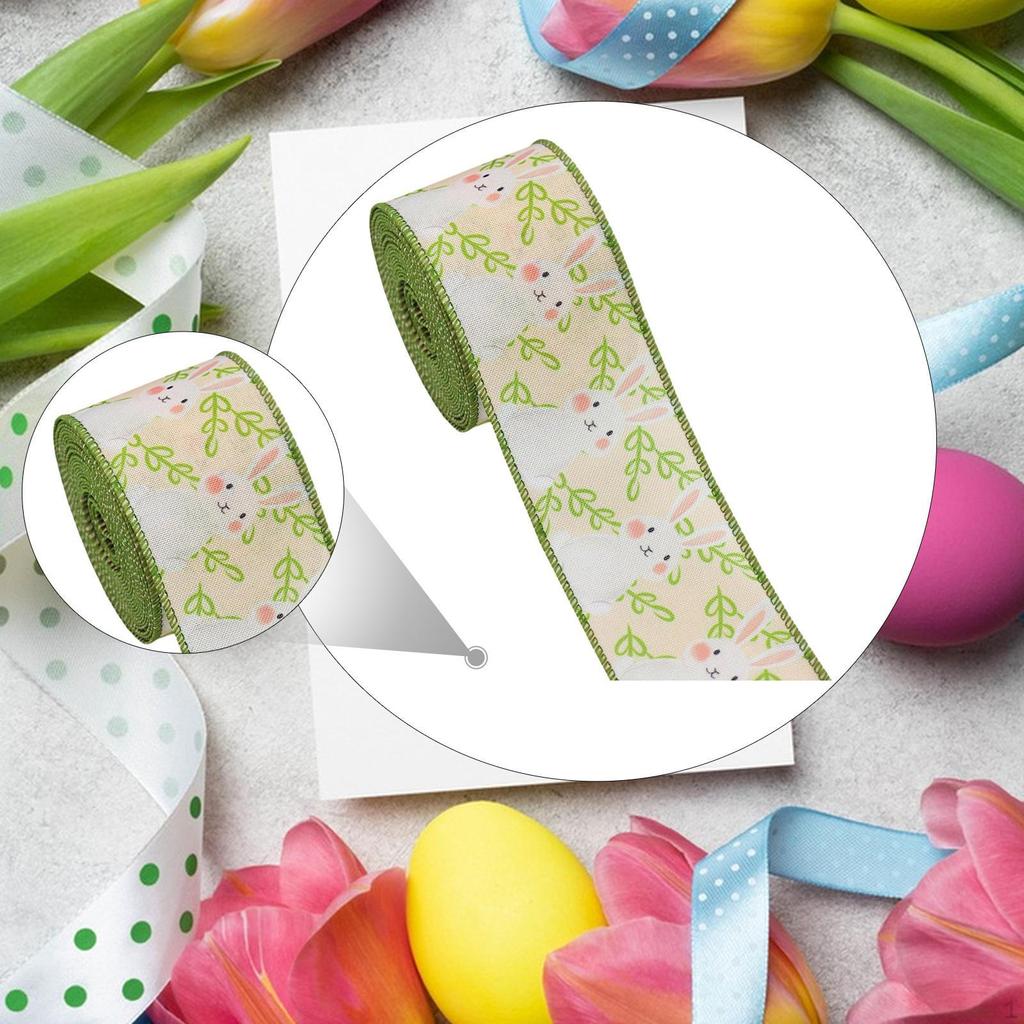 Easter Ribbon 15ft Length Spring Craft for Baskets Crafts Bow Decoration