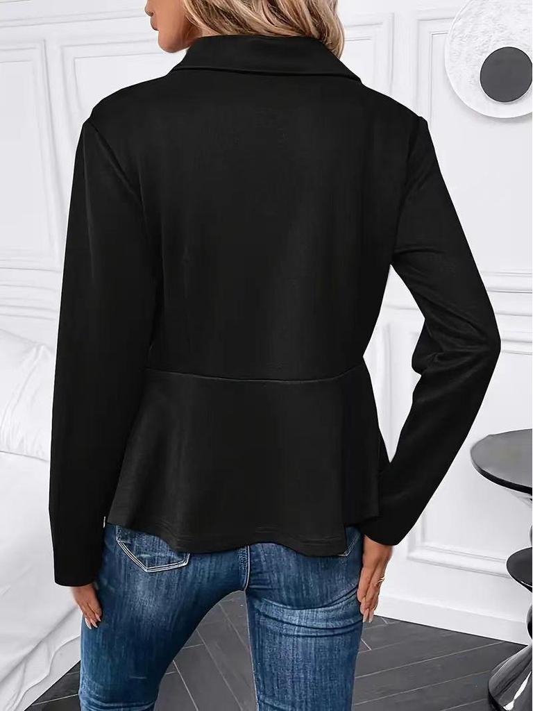 Jaqueta Feminina Europeia e Americana de Veludo Dourado com Contas 2025 - Outono/Inverno Manga Longa Casaco Curto com Zíper