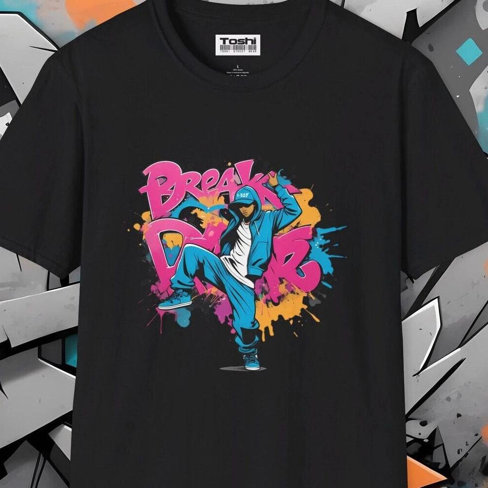 B-Boy Breakdancer Tee – Unisex Urban Hip-Hop Graffiti Style T-Shirt - Breaking 4XL