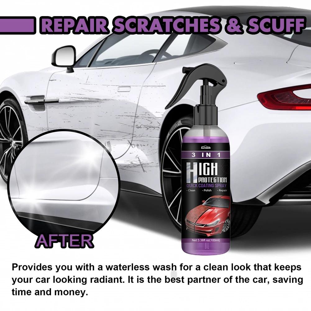3 In 1 Car Ceramic Coating Spray High Protection Shine Armor Ceramic Car Wash Car Shield 30/100ml Polishing Spraying Wax Tools