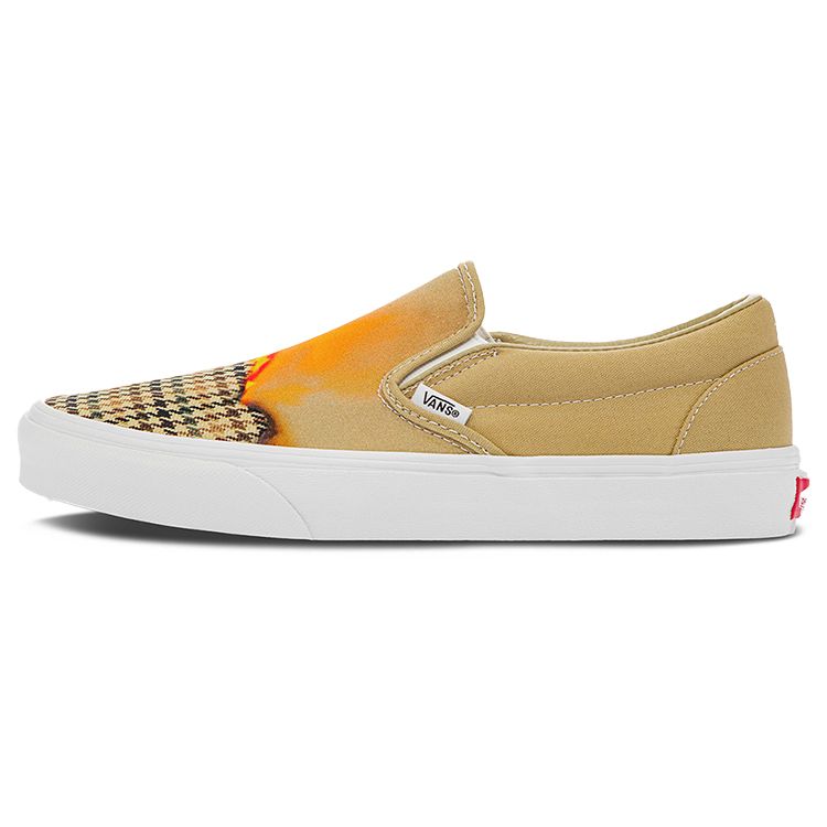 

Vans Кеды слипоны повседневные низкие для скейтбординга Унисекс кроссовки Коричневый Желтый VN000XG8AZP 39