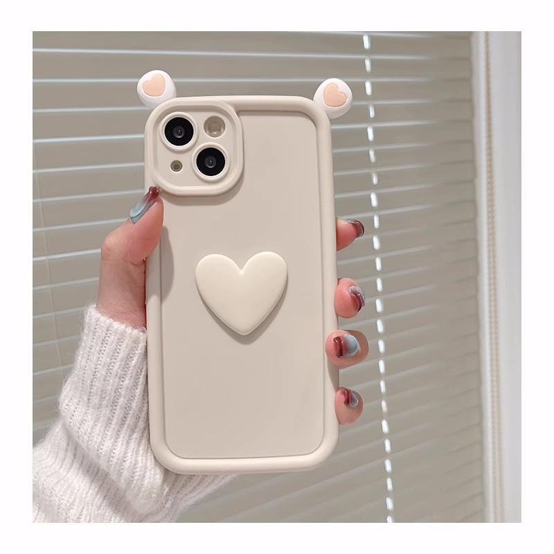 Case for Huawei Honor 90 8X X9 5G Y7A Nova 5i 5T 7 9 Pro SE P50 Y9S Y9 Prime 2019 Phone Case Cute 3D Ears Love Heart Soft