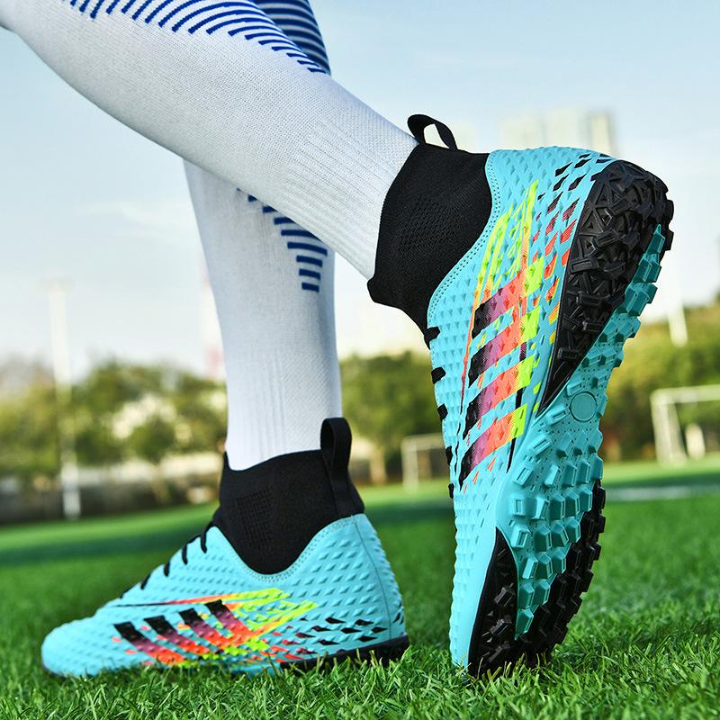 

Новые футбольные бутсы для мальчиков и девочек, детские TF, сломанные ногти, для взрослых, для игры, длинные ногти, искусственная трава, тренировочная обувь 46