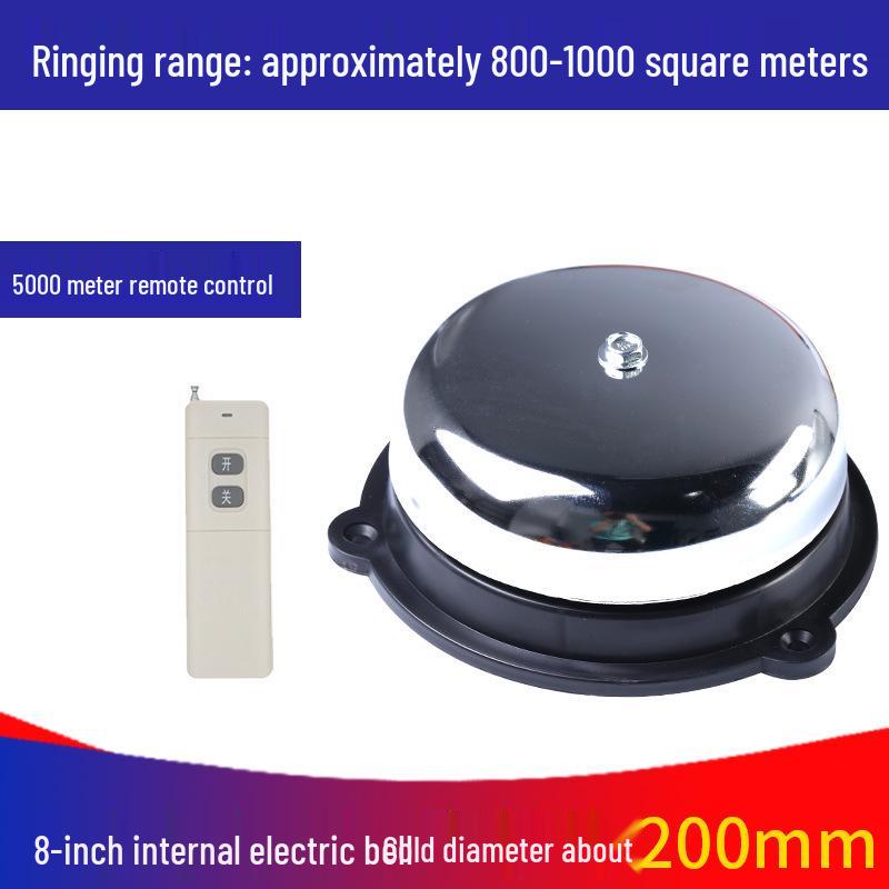 Sparkless Indoor/Outdoor Remote-Controlled Timed Electric Bell