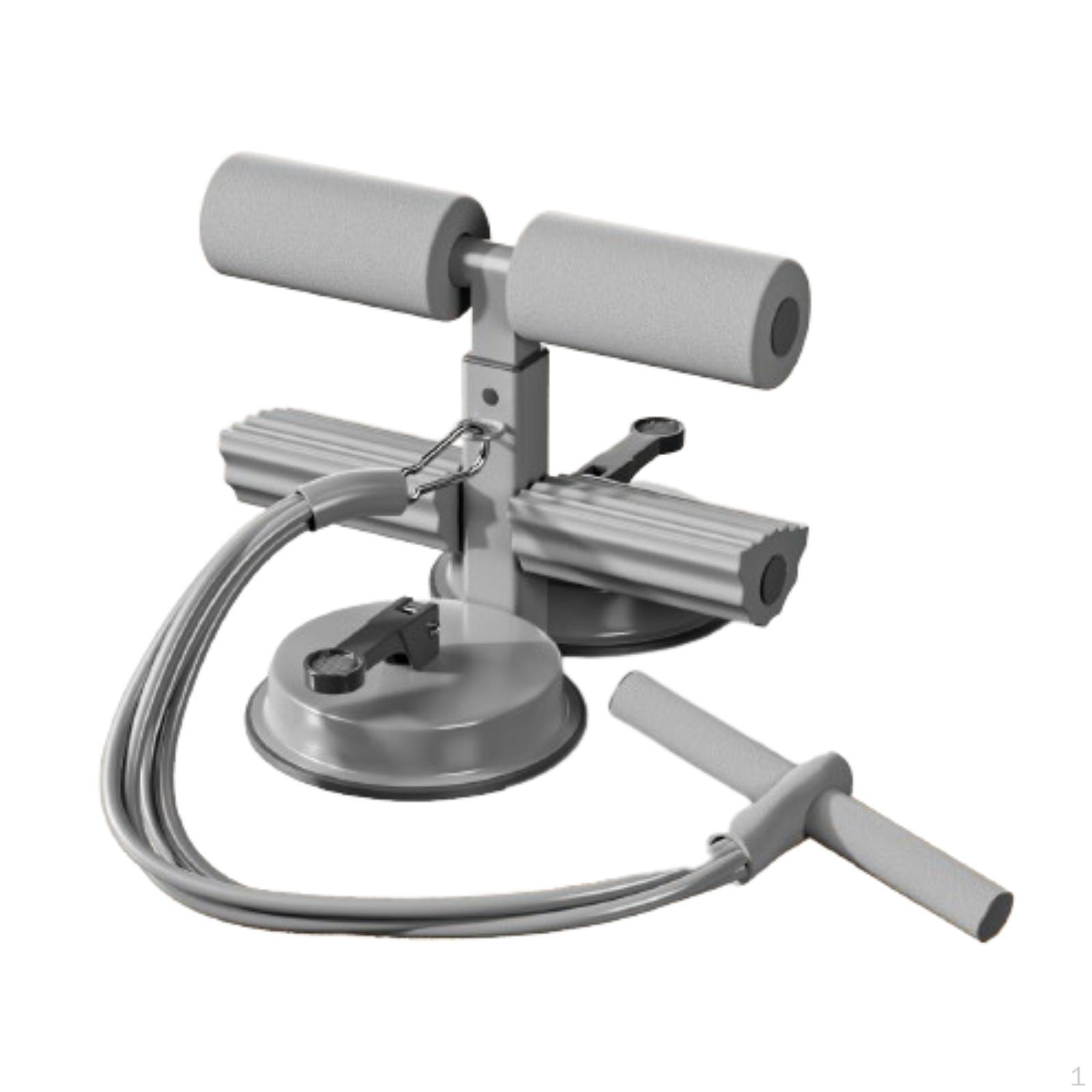 

Упор для пресу 3 регульовані висоти Утримувач для пресу на підлогу Пристрій для допомоги Тренування для живота та стегон Вдома сірий