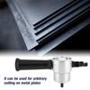 160A Hand Sheet Metal Nibbler Saw Cutter Dual Head Metal Cutting Tool Power Drill Attachment