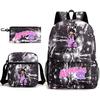 Spielwaren Aphmau Schultasche Cartoon Rucksack Federmäppchen Umhängetasche Dreiteiliges Set