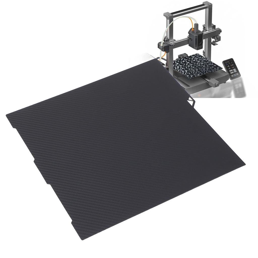 Placă de construcție flexibilă din fibră de carbon PET cu textură diamantată PEO, pat de imprimare 3D față-verso pentru Kobra 3 Com