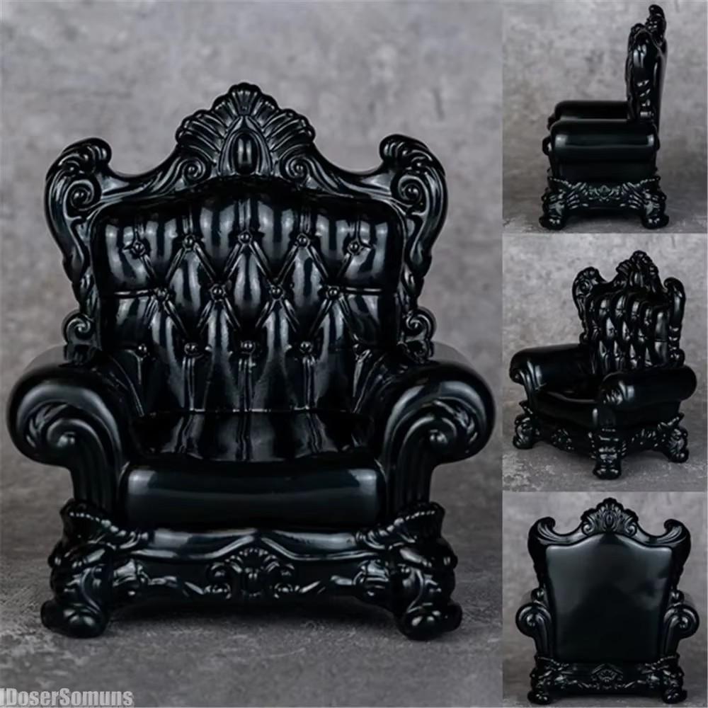 

Creative 1:12 Scale Sofa Model Mini Living Room Furniture Pretend Play Bjd Ob11 Dollhouse Mini Sofa Chair with Armrests