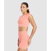 Gymshark Luxe Seamless Boat Neck Crop Top Bros Muted Coral Marl B3b5i Kcqx