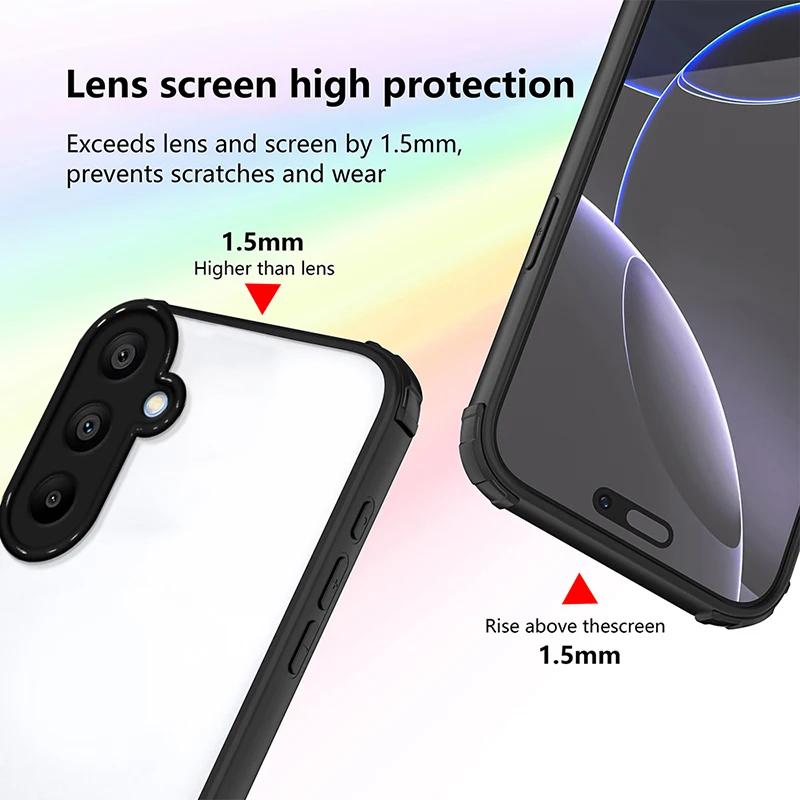 Klare Transparente Handyhülle für Samsung Galaxy A07 A05 A05S A06 A15 A16 A17 A26 Hüllen Robuste Stoßfeste Hartschale