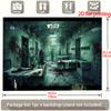2D-Flachdesign, 1 Stück pro Packung. Banner im Horror-Thema, geeignet für HalloweenXY