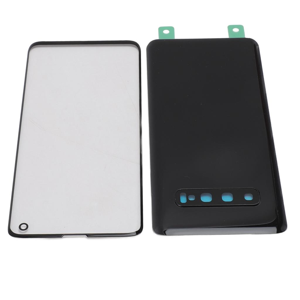 Back Glass Cover Replacement Housing Door Front Outer Lens Glass Screen for   S10 Pre Installed Camera Lens Waterproof Adhesive