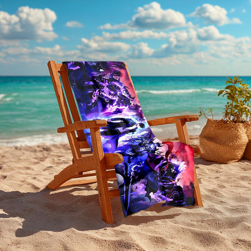 1Pc Fantasy Battle Heroes Unite Beach Towel Quick Dry Multiuse For Beach Pool Gym Yoga Home Travel Christmas Halloween Xmas Gift S1951