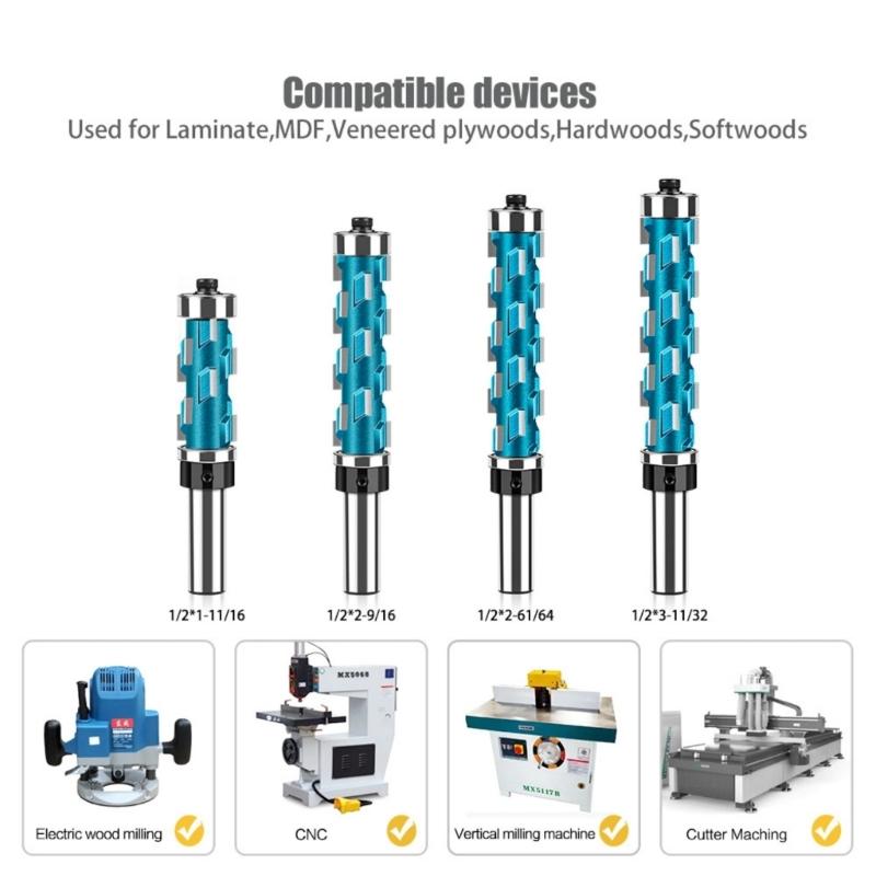 Hohe Stabilität Karbid Spiralfräser Mit Doppellager Formfräser Bit Für Glatte Kanten Profilieren Und Holztrimmen