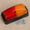 2pcs 10V-30V 8-LED Red & Amber Side Marker Light Clearance Lamp Universal for Car SUV Van Lorry RV Bus Boat Trailer Truck