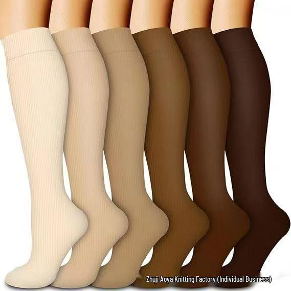 Cross-border Over-the-Knee Compression Yoga & Sport Socks Set