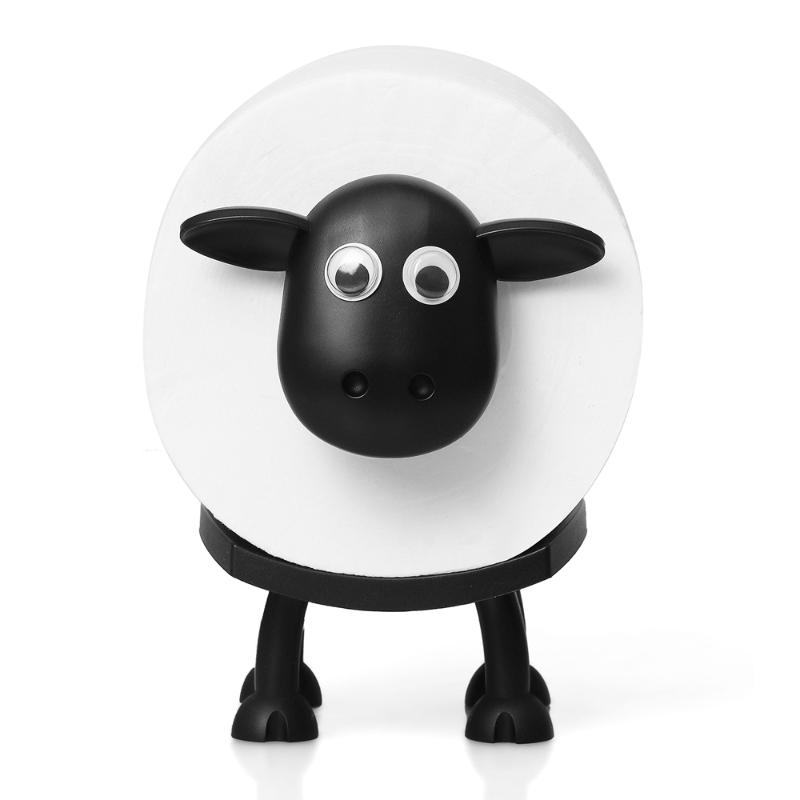 

Cute Sheep Dog Shape Toilet Tissue Rack Free Standing Storage Roll Paper Holder Animal Shape Decorative Toilet Paper Rack