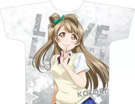 Contents Seed Love Live Minami Kotori Full Graphic T T-Shirt Gray Free Size S