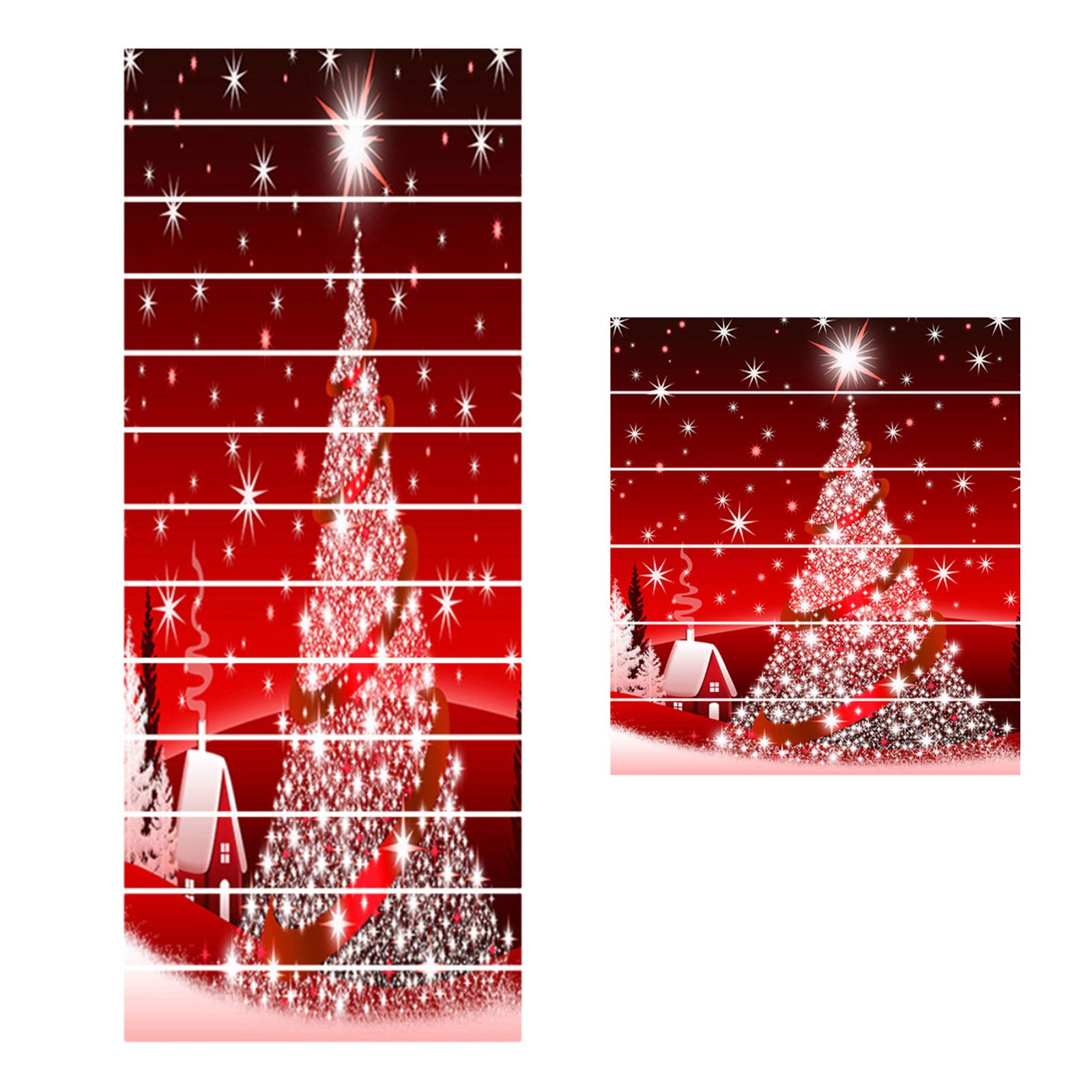 

3D Christmas Stair Risers Decals, Christmas Tree Staircase Stickers 6pcs