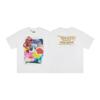 Summer European and American trendy brand GALLERY DEPT eyeball distressed washed vintage printed unisex short-sleeve T-shirt