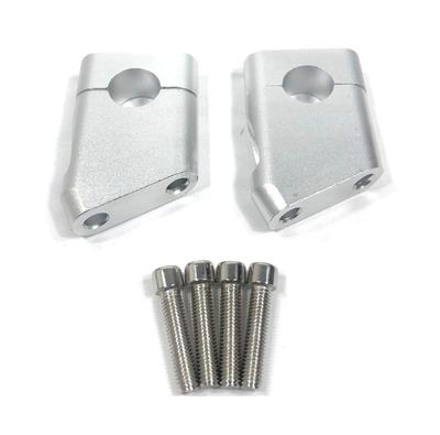Ghidon de bicicletă, adaptor pentru ridicare, negru, argintiu, aluminiu cromat, universal, distanțier, suport pentru poziția lampei, montare spate, pentru montare, Set de accesorii