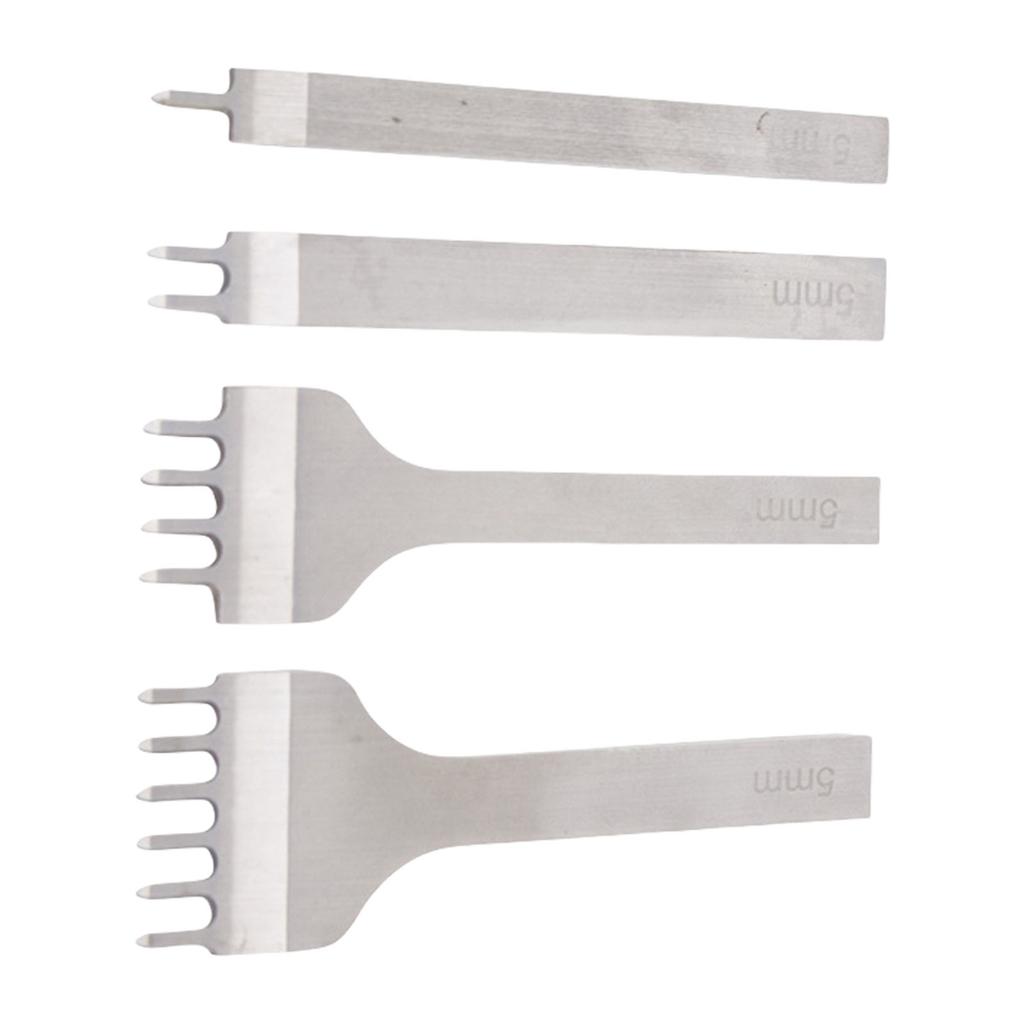 Steel Leather Hole Punch Craft Chisel Tool Leather Stitching Punch For Precise Punching And DIY Leatherworking Projects
