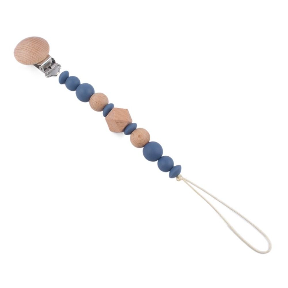 Dummy Clips Baby Pacifier Chain Octagonal Space Beads Baby Teether Toys Straps Children